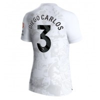 Camiseta Aston Villa Diego Carlos #3 Segunda Equipación Replica 2023-24 para mujer mangas cortas